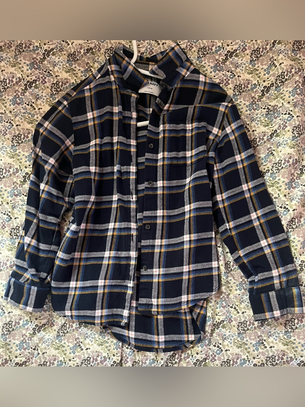 Blue/yellow flannel